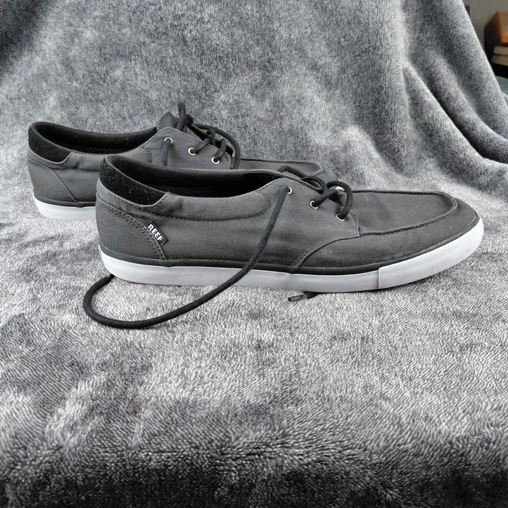 Reef Deckhand‎ 3 Men's Canvas Boat Shoes Sneakers Grey Size 13